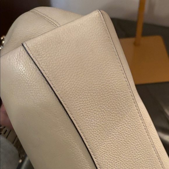 Coach Cream Elise Satchel in polished pebbled Leather E222-79316 - Picture 9 of 16